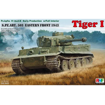 Ryefield RM5003 1/35 vācu ABT 503 Austrumu frontē 1943. Gadā Tiger I Tank Militāro Hobijs Rotaļlieta Plastmasas Modeli, Celtniecības Montāžas Komplekts Dāvana