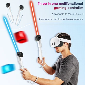 Saderīgs ar Meklējumos 3 lightsaber rīkoties ar pagarinājuma stieņa turētājs VR brilles piederumi Golfa spēli kontrolieris