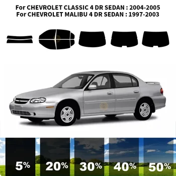 Sagrieztos nanoceramics auto UV Window Tint Komplekts Automobiļu Logu Plēves, Par CHEVROLET CLASSIC 4 DR SEDANS 2004-2005
