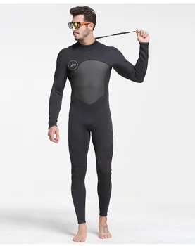 SBART 3MM plīša niršanas tērps vīriešu siltā un aukstā pierādījumu, pretvēja peldošās niršanas peldkostīmu, dvieli, drānu pieaugušajiem
