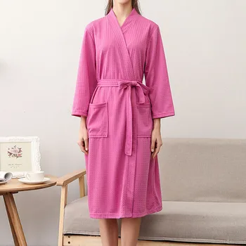 Sieviešu Kimono Drēbes Peldmētelis 2024 Rudens Viegls, Mīksts Nightdress Halāti, Sieviešu Ziemas Gadījuma Unisex Siltu Māju Rītasvārki