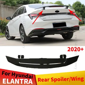 Spārns Aizmugurējais Spoileris Asti Gaisa Deflektors Sadalītāja Pielāgot Ārējā Sacīkšu Trunk Boot Lūpu Par Hyundai Elantra 2020 2021 2020+
