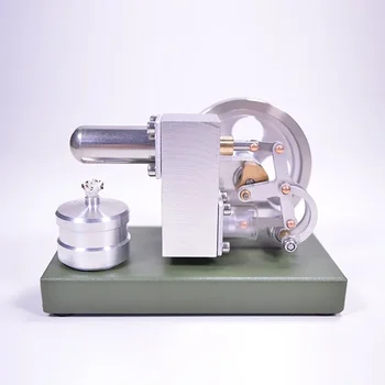 Stirling Dzinējs Modelis Viena Cilindra Visas Metāla Miniatūras Piemērots DIY Zinātniskos Eksperimentos Rotaļlietas