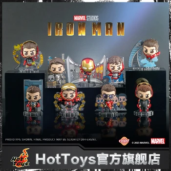 Sākotnējā Hottoys Dzelzs Akls Lodziņā Avengers Anime Attēls Km Kawaii Lelle Tonijs Stārks Zīmes Mystery Box Ziemassvētku Dāvanu