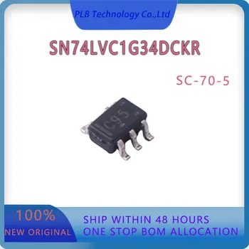 Sākotnējā SN74LVC1G34 Integrālās shēmas SN74LVC1G34DCKR SC70-5 IC mikroshēmā Noninverting, buferi, draiveri Jaunu Elektronisko biržu