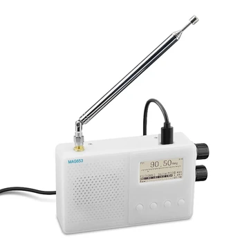 TEF6686 Mini Uzlādējams Pilna Diapazona Radio FM/LW/MW/SW Radio Uztvērējs Ar 1,8 Collu Ekrānu Nomaiņa Piederumi