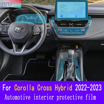 TOYOTA Corolla Cross Hibrīda 2022 2023 Auto TPU Pārnesumkārba, Gaisa Panelis Paneļa Gps Navigācijas Ekrāns Anti-scratch Aizsardzības Plēves