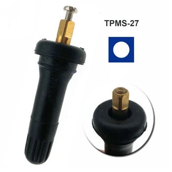 Tpms-27 taisni gumijas knupi, lai TPMS laukumā sensors riepu spiediena vārsts bezkameras disku riteņu dzelksnis