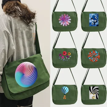 Travel Sieviešu Messenger Bag Jaunas Gleznas 3D Modeli Drukāt Plecu Somas Skolas Gudrs Crossbody Soma Lielas Jaudas Portatīvo Somā