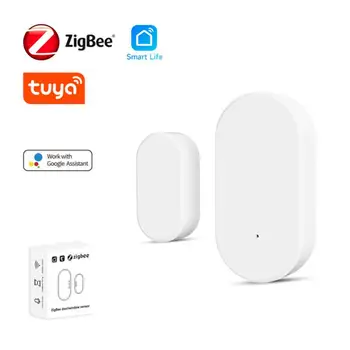 Tuya Zigbee 3.0 Smart Durvju Logu Sensors, Durvju Atvērts/Aizvērts Detektors Drošības Aizsardzība Smart Life PROGRAMMU Kontrolei, Izmantojot Alexa, Google