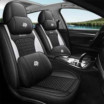 Universāla Ādas Automašīnas Sēdekļa Vāku Pilns Komplekts Volvo V40 Renault Megane 4 Clio 3 rav4 Mazda CX5 Auto Piederumi