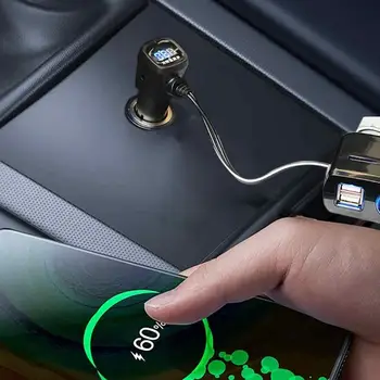 Universālo USB Automašīnas Lādētājs Ātra Uzlāde-USB Ligzdai Tālruņa Lādētāju, Drošu Enerģijas Lādētāju, Auto Piederumi Rīcības Kameras Strāvas Bankām