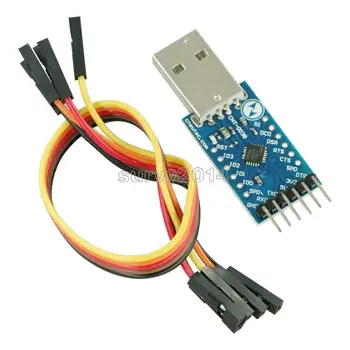 USB 2.0 UART TTL 6PIN Moduļa Sērijas Converter CP2104 STC PRGMR Aizstāt CP2102 Ar Dupont Kabeļi