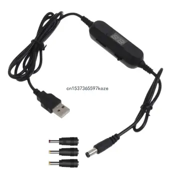 USB 5V līdz 1,5 V-12V USB Step Up Pārveidotājs Kabeļu Līnijas