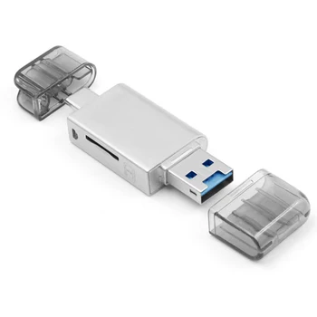 USB-C Tips C /USB 2.0 NM Nano Atmiņas Karte TF Mikro SD Karšu Lasītājs, lai Huawei Mobilo Tālruni &Amp, Klēpjdators