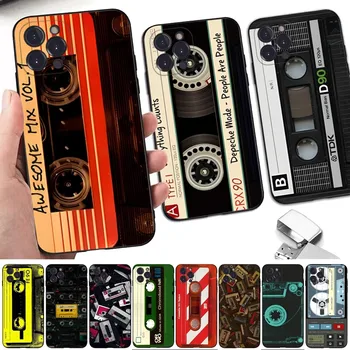 VHS Kasetes Lentu Telefona Lietā Par iPhone 14 13 12 Mini 11 Pro XS Max X XR SE 6 7 8 Plus Mīksta Silikona Vāciņu