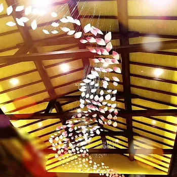 Viesnīca Griestu Lustras Dizainers Ziedlapiņu Karājas Lampas Pielāgot, Pārdošanas Birojs, Konferenču Telpa Villa Hotel Projekta Rezultātā Hanglamps