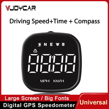 Vjoycar Auto GPS HUD borta Datoru, Digitālo Head Up Displejs Zaļa Balta Fontus Auto Spidometrs Ātrums KM/H STUNDĀ Visām Automašīnām