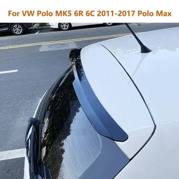 VW Polo MK5 6R 6.C 2011-2017 Polo Max Jumta Bagāžnieka Lūpu Spoilers Sadalītājs Fiksēta Vēja Astes Spārnu Auto Stils Eksterjera Modifikāciju