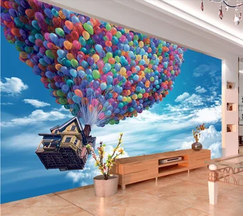 wellyu Pasūtījuma liela tapetes mūsdienu minimālisma balonu viesistaba, guļamistaba, TV fonā mājas sienas apdare tapetes