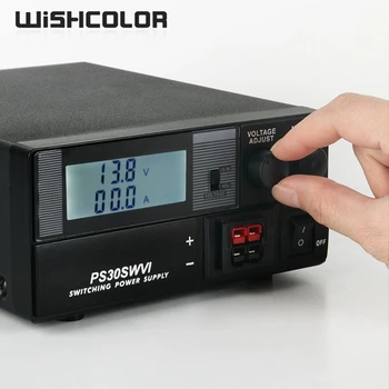 Wishcolor PS30SW VI Radio pārslēdzama Strāvas Padeve Ciparu Displejs LCD Regulējams Sprieguma 30A ar Temperatūras kontroles Ventilators