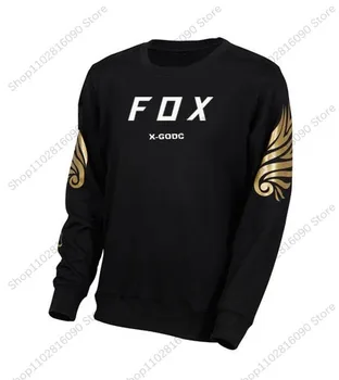 X-GODC FOX Vasaras MTB Ceļu Motokrosa Krekls Vīriešiem Elpojošs Kalnu Velosipēds Mtb garām Piedurknēm Sacīkšu Ātri žāvēšanas Riteņbraukšana Jersey