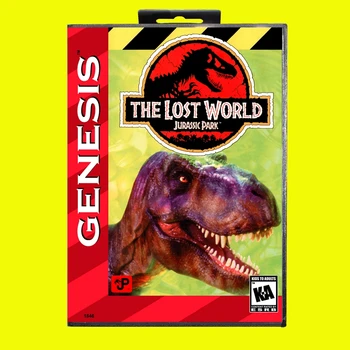 Zaudējis Pasaulē Jurassic Park, MD Spēles Karti 16 Bitu ASV Segumu Sega Megadrive Genesis Video Spēļu Konsole Kārtridžs