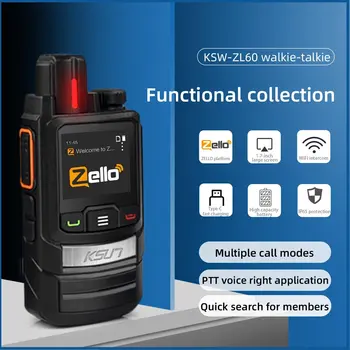 Zello Walkie Talkie 4G SIM Tīkla Radio Staciju tāliem WIFI KSUNZL60