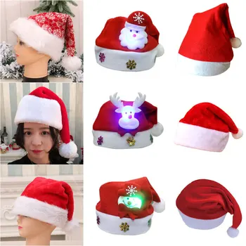 Ziemassvētku Hat LED Mirdzošā Ziemassvētku Cepure Jaunā Gada, Ziemassvētku Rotājumi, Mājas, Bērni, Pieaugušie Klp Svētku Dāvanas, Ziemassvētku Rotājumi