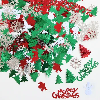Ziemassvētku Konfeti Sniegpārslas Vēstuli Ziemassvētku Eglītes Papīra Makulatūras Noel Navidad Priecīgus Ziemassvētku Dekori Natal Laimīgu Jauno Gadu 2024