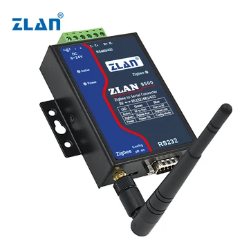 Zigbee vārti industriālie bezvadu jaunākās tehnoloģijas RS232/485/422 ZLAN 9500