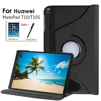 Ādas Smart Case Cover Huawei Matepad T10S 10.1 AGS3-L09/AGS3-W09 Matepad SE 10.1 Stāvēt Gadījumā Huawei Matepad T10 9.7 AGR-L09
