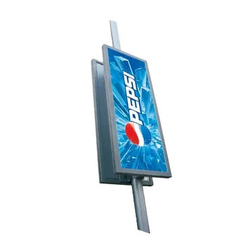 Āra Reklāma led, gaismas kastes lampas pole āra clipon led rāmis Street Pole Reklāma / Lampas Pole Reklāma Gaismas Kastes