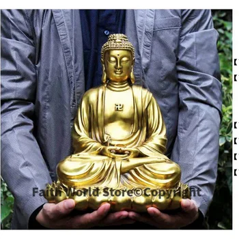 Īpašais piedāvājums--TOP kolekcija, Mājas Dekoru Reliģisko Shakyamuni attēls Budas Budisms Misiņa Apdare
