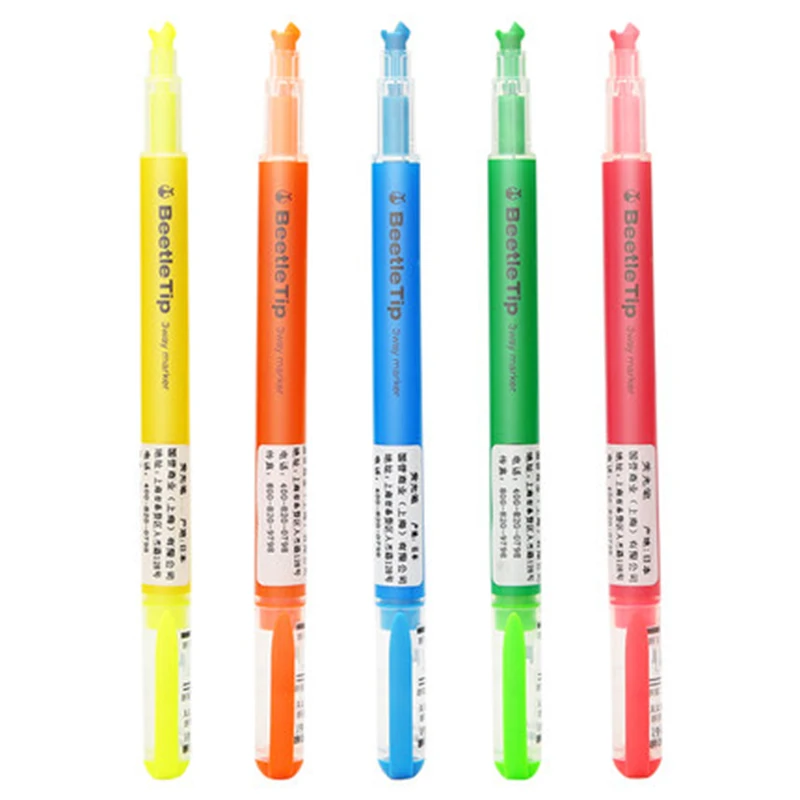 Jaunu KOKUYO PM-L301 par vabole padoms luminiscences pildspalvu 3 funkcija multi-angle pildspalvu 5 krāsu marķieri, pildspalva kancelejas preces skolēniem