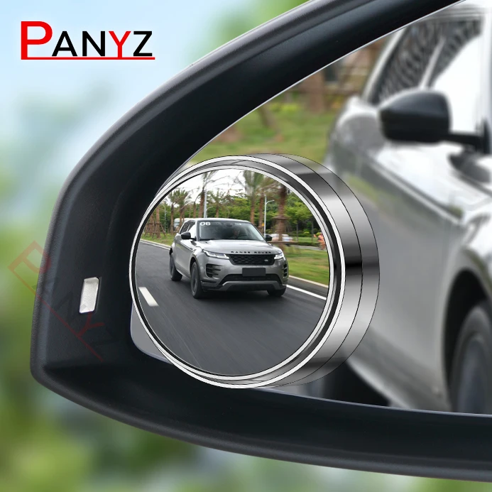 360 Derajat Rotasi Balik Cembung Titik Buta Kecil Bulat Cermin Mobil Kaca Spion Jomā Buta Tambahan Cangkir Hisap Cermin Terbalik