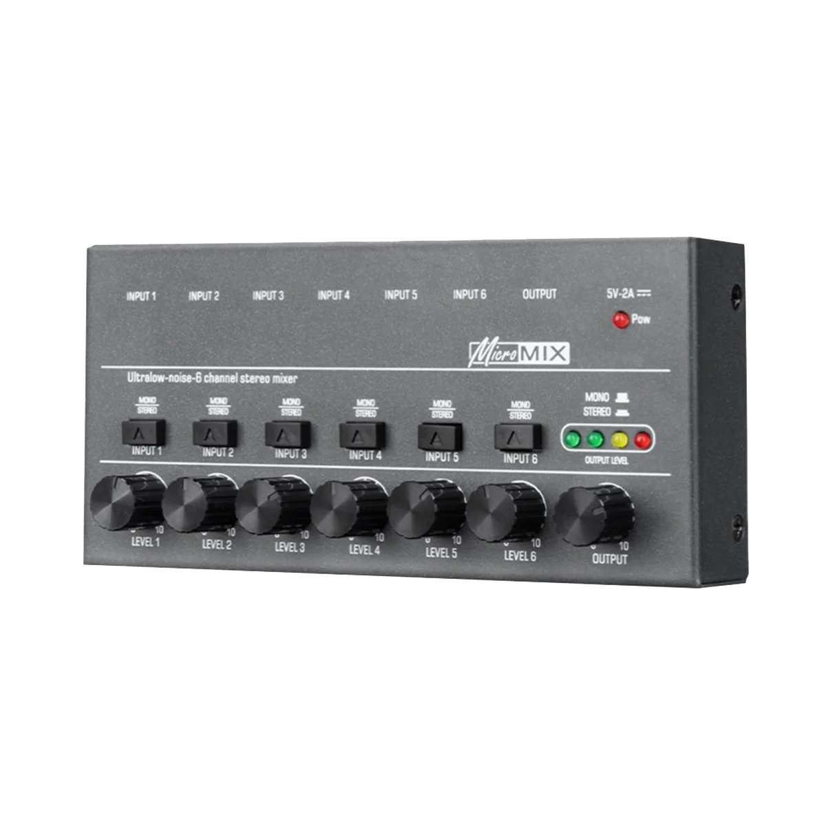 Mini Audio Mikseris KTV Karaoke 6 Kanālu Professional Stereo Skaņas Mikseri Ultra Low Noise 6 Kanālu Audio Mikseris