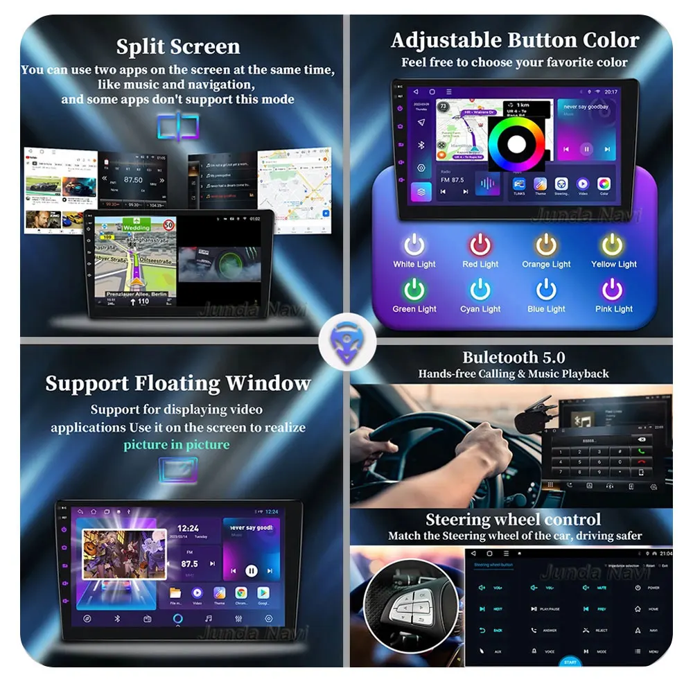 Android 13 Hyundai Solaris Akcents 2 II 2020-2021 Auto Radio Multimediju wi-fi, Video Atskaņotājs Navigācija GPS Carplay Split Screen
