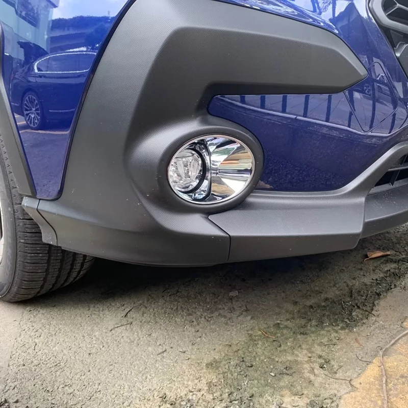 Par Subaru Crosstrek 2024. gadam ABS Hromēti Priekšējie Miglas lukturi Apdares Vāka Ārpuse Atjaunot Spīdīgu matu Veidošanas Piederumi 2gab