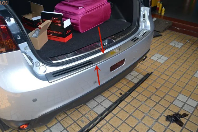 Par Mitsubishi ASX 2013-2019 Augstas kvalitātes nerūsējošā tērauda Bagāžnieka sliekšņa aizsargs plāksnes Scratch Shield aizsardzības auto piederumi