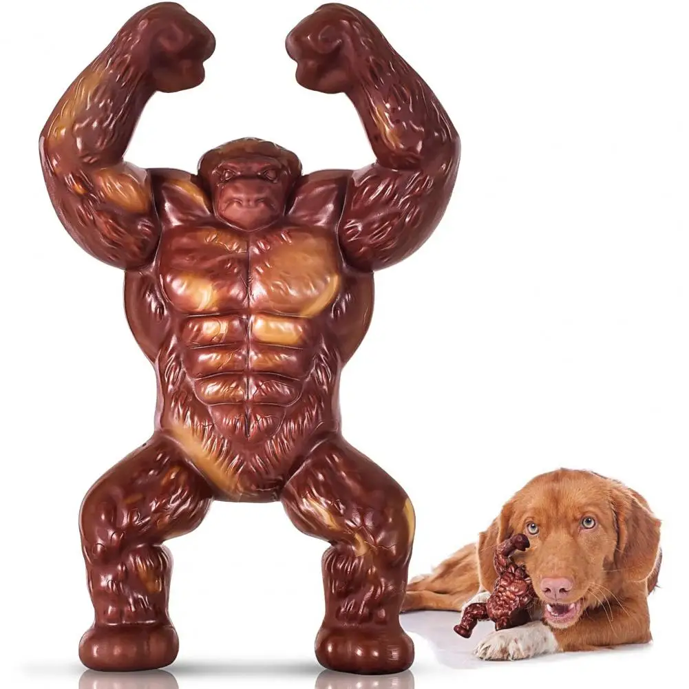 Košļāt-izturīgs Suns Rotaļlietas Izturīga Neilona Suņu Rotaļlietu Chewers Reāli Gorilla Formas Sakost Rotaļlieta Zobu Vidējiem/lieliem Suņiem