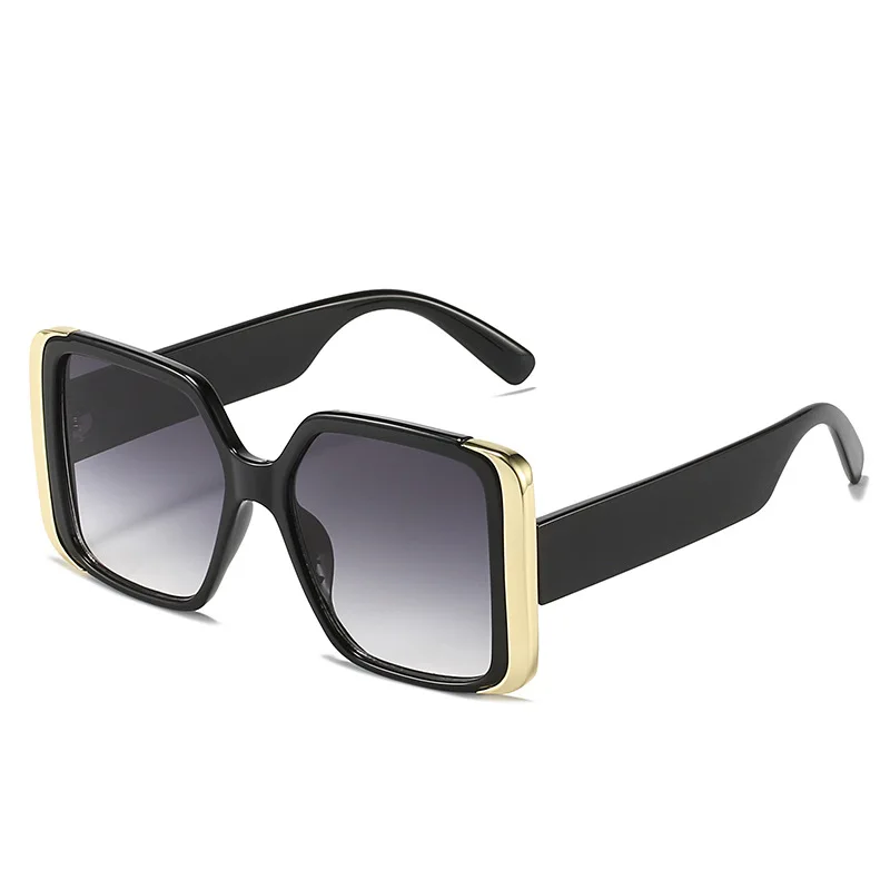 Kvadrātveida Rāmis Saulesbrilles Vīriešiem, Sievietēm Zīmola Dizaina Luksusa UV Aizsardzība Lielas Saules Brilles Modes Vintage Vīriešu Dāmas Briļļu 2023
