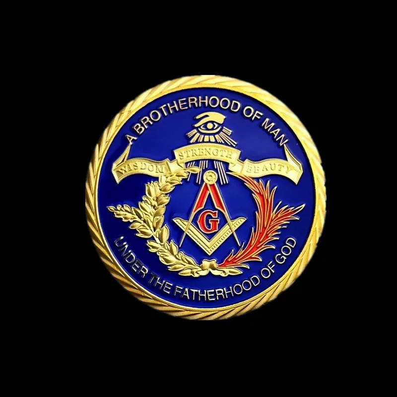 Jaunu Karstā Brīvmūrnieki Masonu Challenge Monētas Freemasons Brālība, Ka Tēva Dieva Mūrnieks Piemiņas Monētas Kolekcionējamus