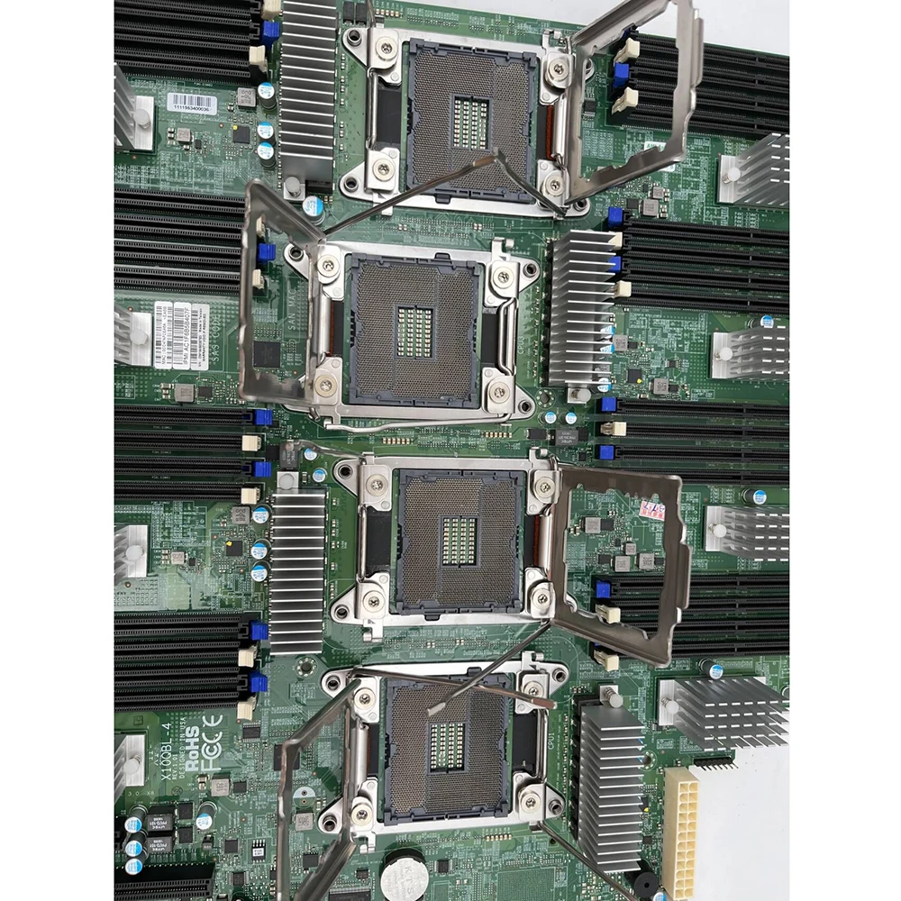 Serveru Pamatplates Quad Ligzda R1 (LGA 2011) Atbalsta Xeon Procesors E7-4800 v4/v3 Ģimenes Supermicro X10QBL-4