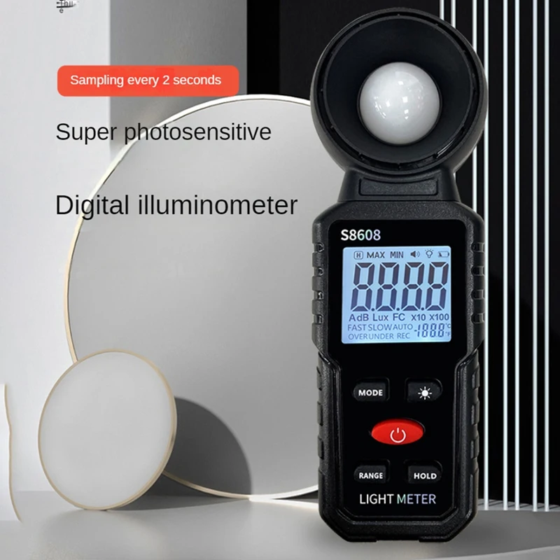 Digitālā Apgaismotība, Gaismas Mērītāju Testeri 200,000 Lux Metru Luxmeter Apgaismojuma Intensitāte Spilgtuma Mērīšanas Līdzeklis Viegli Izmantot