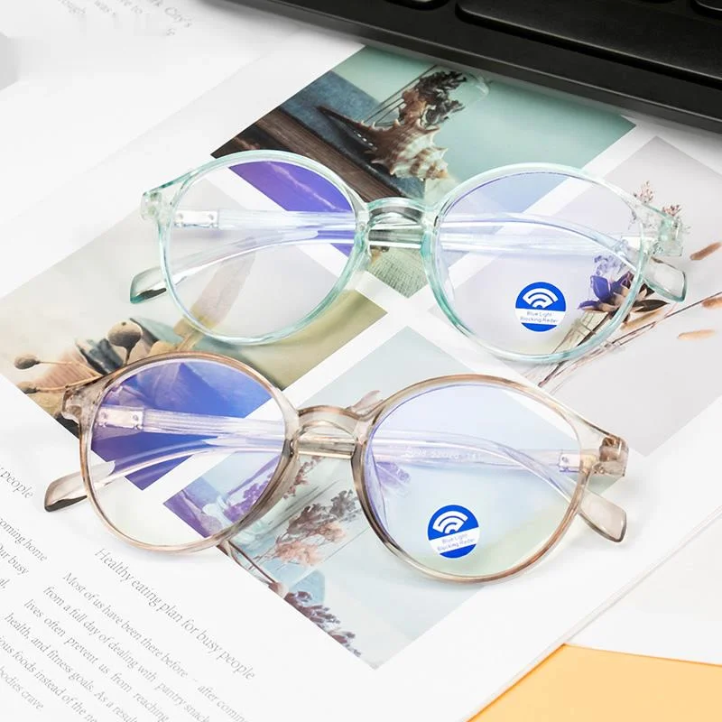 2024 Jaunas Brilles Anti Blue Ray Brilles Zilā Gaisma Pretbloķēšanas Brilles Acs Optisko Briļļu UV Pretbloķēšanas Spēļu Filtrs Apaļas Brilles
