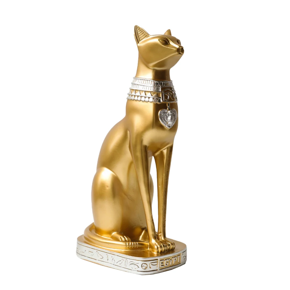 Kaķis Statuja Rotājumu Ēģiptes Kaķis Statuetes Radošo Ēģiptes Bastet Kolekcionējamus Statuetes Kaķu Dievietes Statuja, Svece Īpašnieks