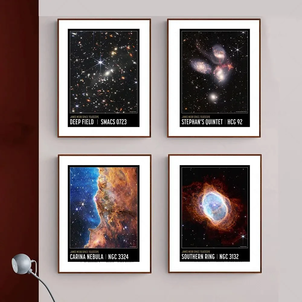 James Webb Space Teleskops Foto Plakātu Starpzvaigžņu Telpā Kanvas Glezna Zinātnes Sienas Attēlu Drukāt uz dzīvojamo Istabu Mājas Dekoru