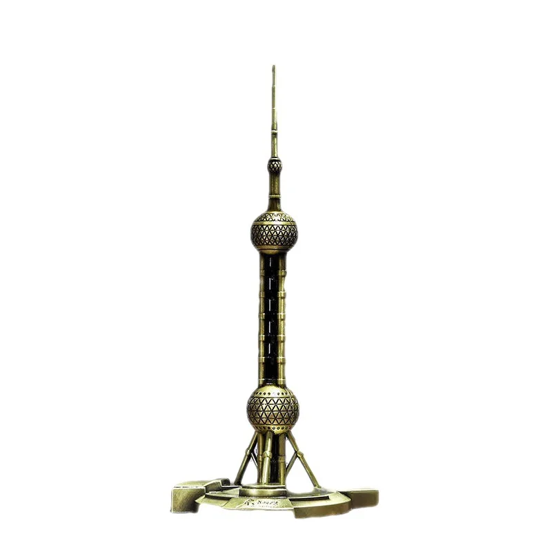Dzelzs Vēsturiskā Ēka Modelis Eifeļa Tornis Austrumu Pērle Radošo Mājas Dekors Dzīvojamā Istaba Rotājumi Metāla Rotājumi