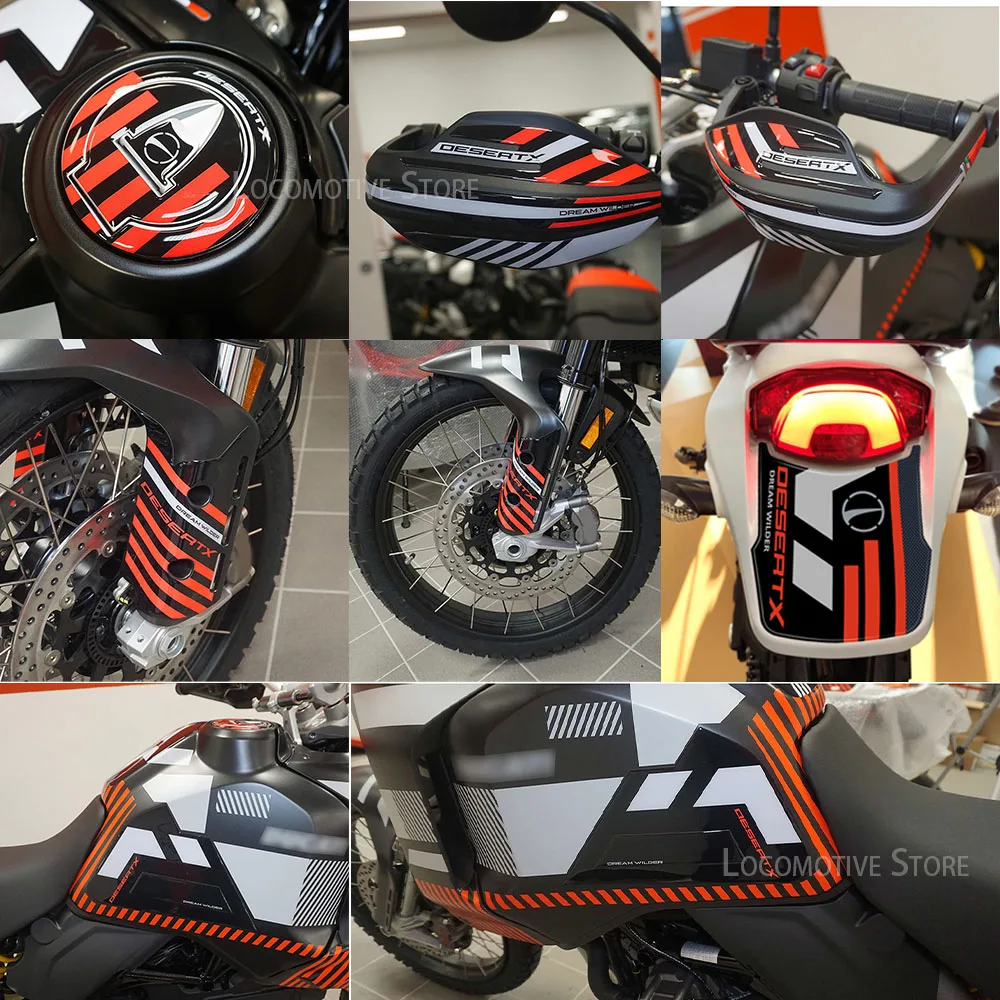 Par Ducati DesertX Tuksnesī X RR22 2023 Aksesuāri, Motociklu 3D Gēls ar Epoksīdsveķu Uzlīme Tvertne Pad Aizsardzības Komplekts